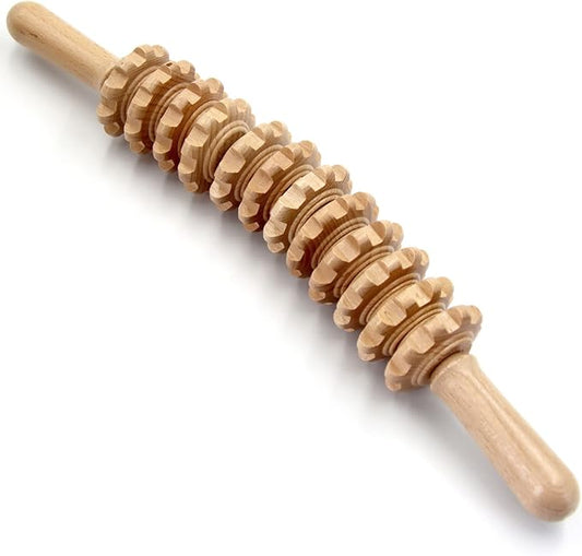 Wood Therapy Massage Tools, 16 inch Professional Wooden Massage Roller Stick & Wood Therapy Tools for Body Shaping, Body Sculpting Tools, Ease Deep Tissue