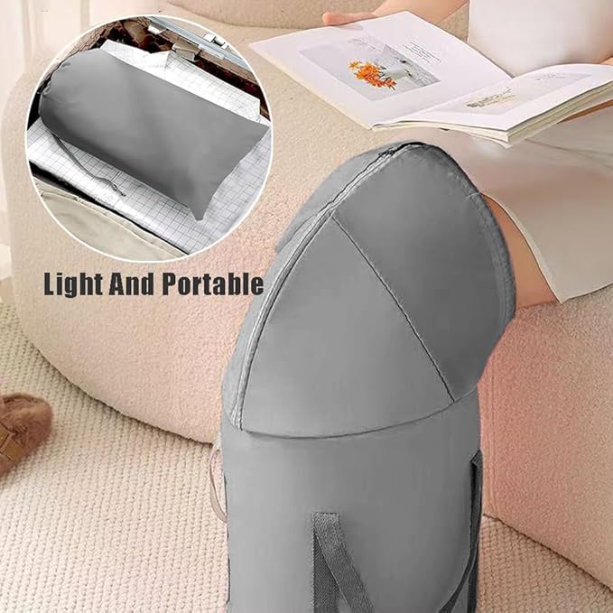 Collapsible Bucket for Soaking Feet,Portable Travel Foot Bath Tub,Fully Wrapped Knee Fumigation Foot Soaking Bath Basin,Foot Spa Bag for Outdoor Travel Camping Fishing