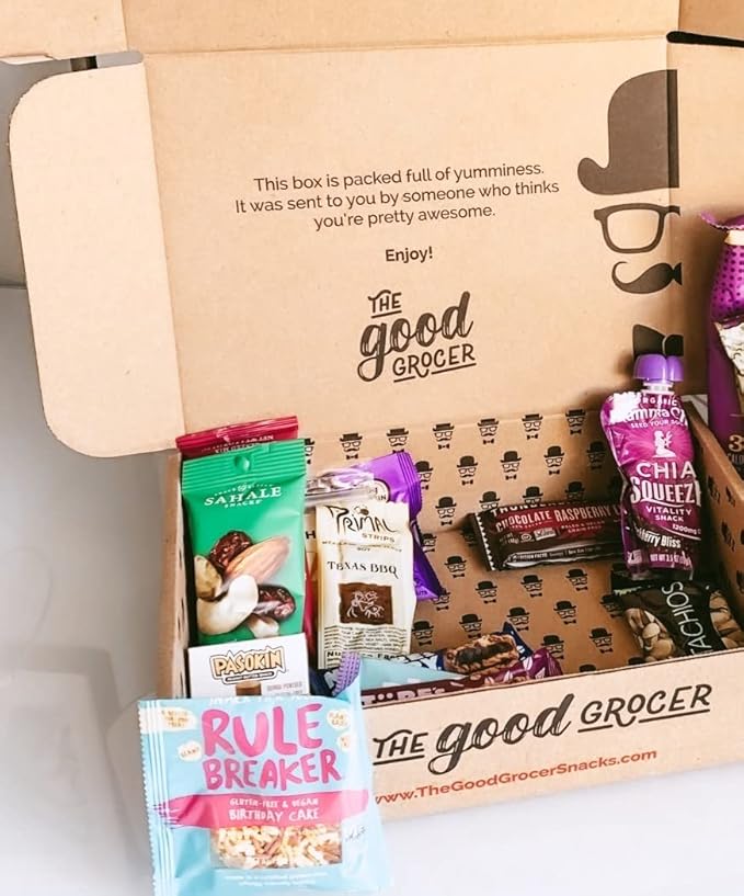 ALL NATURAL Healthy Snacks Care Package (30 Ct): Bars, Cookies, Puffs, Crispy Fruit, Trail Mix, Gift Box, Office Assortment Variety Pack, College Student Military Care Package, Gift Basket