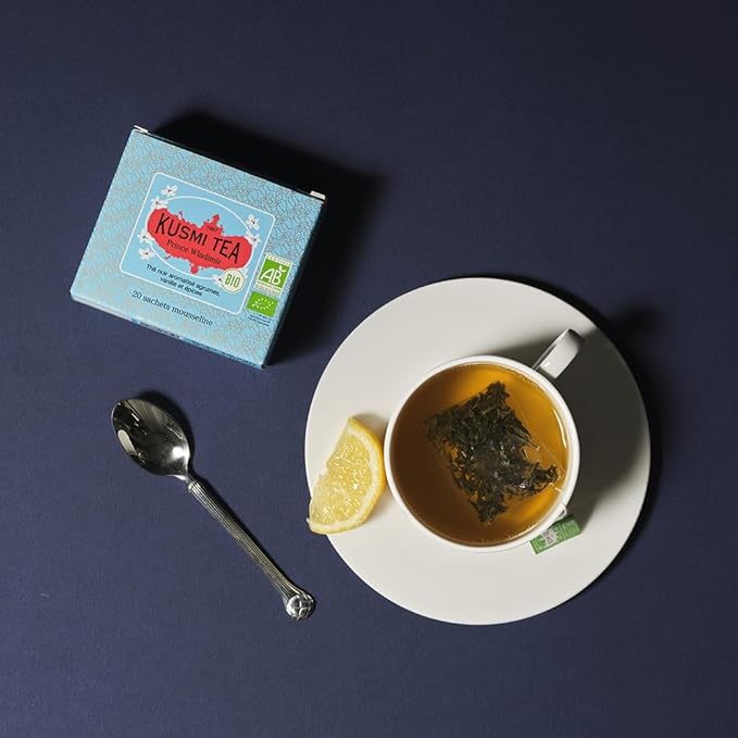 Kusmi Tea - Prince Vladimir - Organic Earl Grey Black Tea with Orange - Flavored with Citrus, Cinnamon, Bergamot, Vanilla & Spices - Caffeinated Tea - 20 Tea Bags