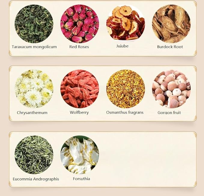 18 Flavors of Liver Protection and Nourishing Tea, Daily Cleanse Detox for Healthy Liver (1 Box)