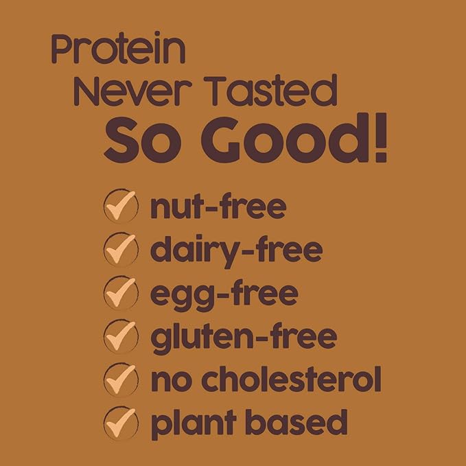 No Nuts! 100% Nut Free Dairy Free Vegan Protein Bars, Chocolate Caramel Mocha 12-Pack, Organic, Kosher, Egg-Free, Non-Gmo & Dairy-Free Protein Bars
