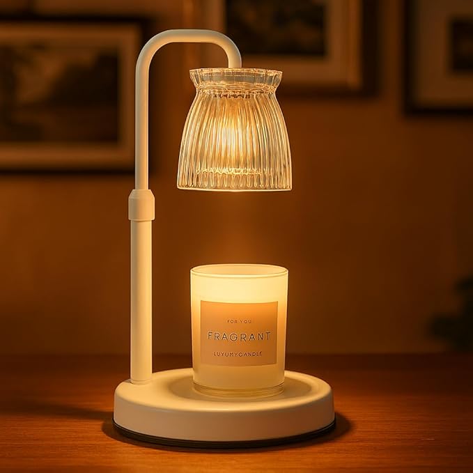 Shering Candle Warmer Lamp with Timer Dimmable, Gift Box, Gifts for Her, Birthday Gifts for Women, House Warming Gift New Home Decor, Wax Melt Warmer for Scented Jar Candles