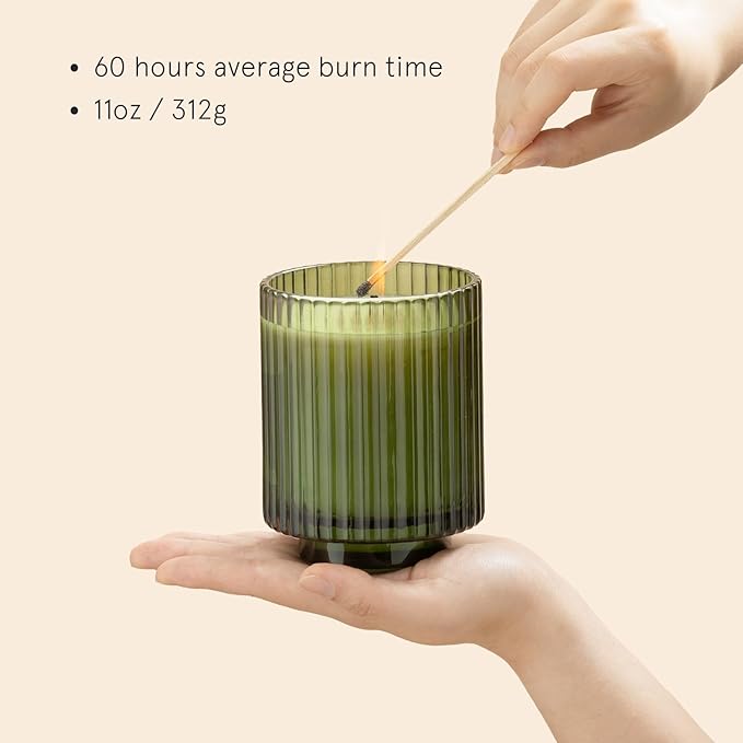 LA JOLIE MUSE Mandarin Matcha Scented Candle, Natural Soy Candles for Home Scented, Candle Gifts for Women&Men, Long Burning Luxury Jar Candle, 11oz