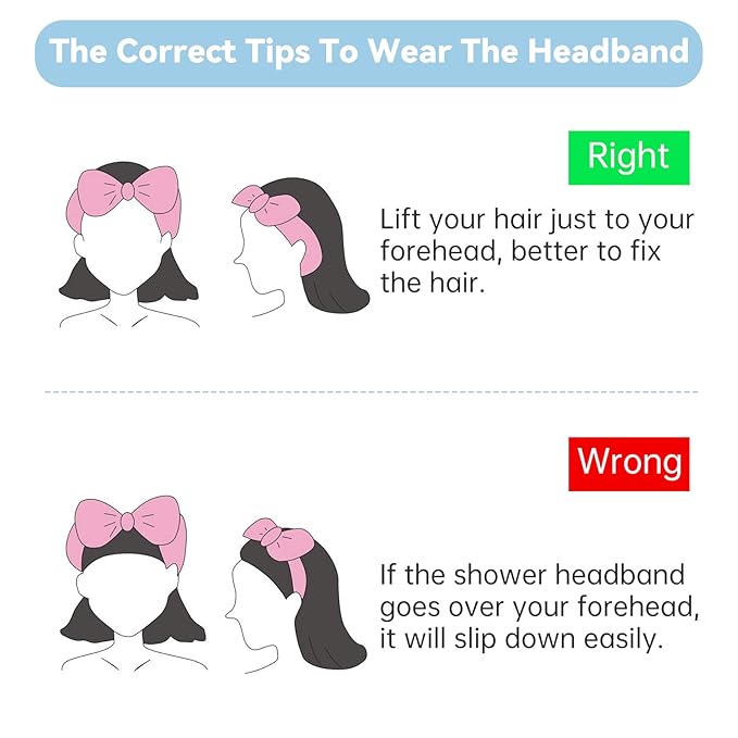 Casoty Spa Headbands - 6 Pcs Soft Coral Fleece Makeup Headbands for Face Washing, Shower, Yoga, and More