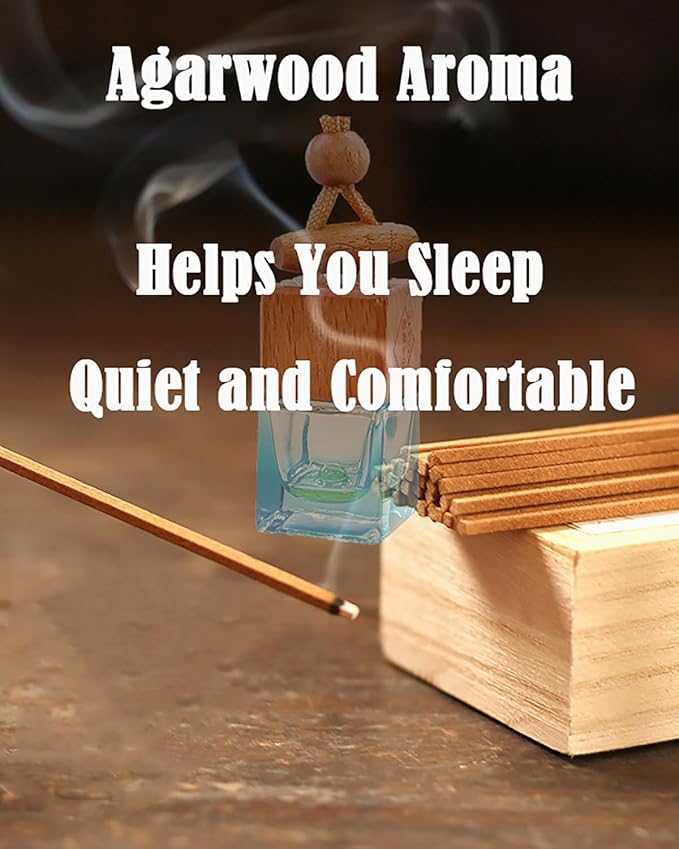 Car Air Freshener 8ml Nature Scents | 45-Days Long-Lasting Fragrance | Automotive Hanging Diffuser Bottles | Remove Auto Odor Fresh Air for Men Home Deodorizer (1pcs, Agarwood)