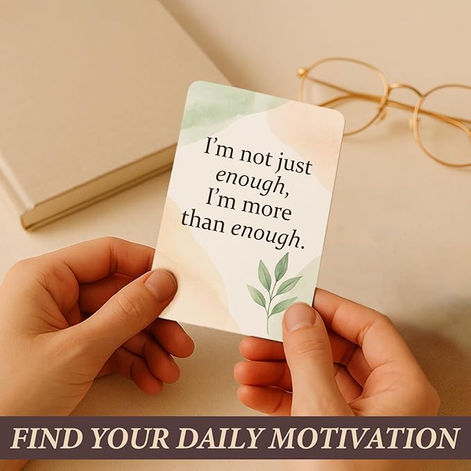 54 Positive Affirmation Cards for Women –Mindfulness Deck for Self Empowerment & Emotional Wellness, Daily Motivational Quotes, Encouragement Gift for Women,Co-works,Family