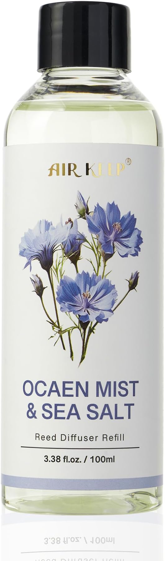 Airkeep Reed Diffuser Oil Refill/Ocean Mist&Sea Salt/3.38oz(100ml/1 Pack/Scented Oil Refill for Reed Diffuser Home Fragrance for Bedroom, Bathroom Office Home Decor