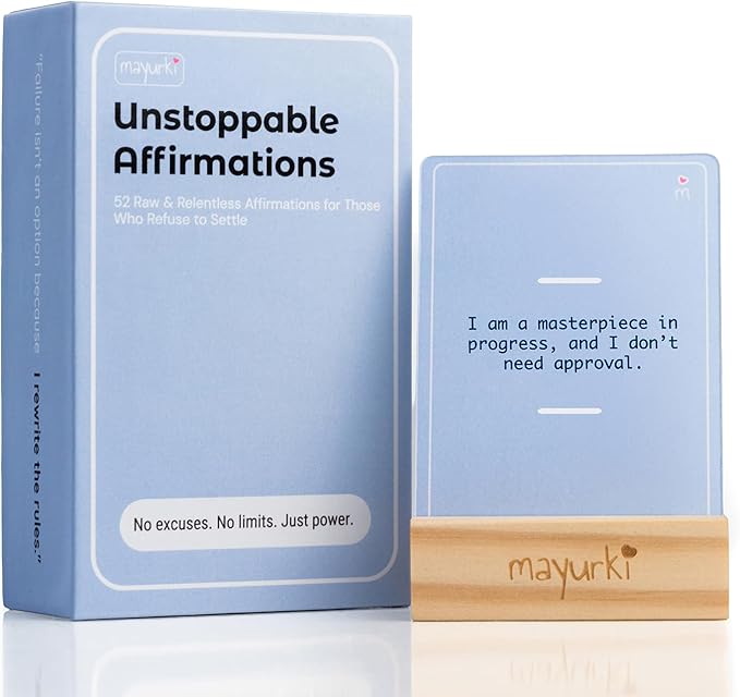 UNSTOPPABLE Affirmation Cards – 52 Bold Mindset Quotes for Ambitious Women, Men Entrepreneurs & High Achievers – Motivational Gift for Her, Him, Boss, or Relentless Dreamer