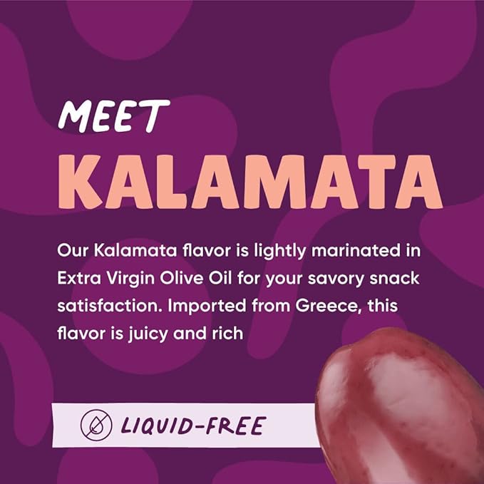 Freestyle Snacks Olive Snack Packs - Fresh Pitted Kalamata & Green Olives, Jumbo-Sized, Grown in Greece, Salty Snack, All Natural, Non-GMO, Paleo, Sugar-Free, Keto Snacks - Variety Pack, 4oz (6 Pack)