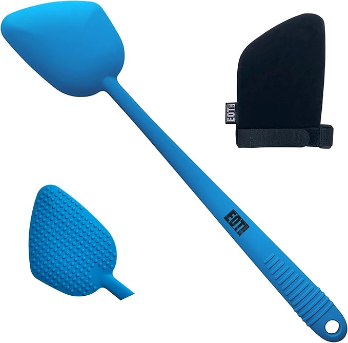 Bendable Lotion Applicator for Back & Body (Microfiber Mitt Included) - Sunscreen, Self Tanner, Medication, Body Lotion Applicator for Back