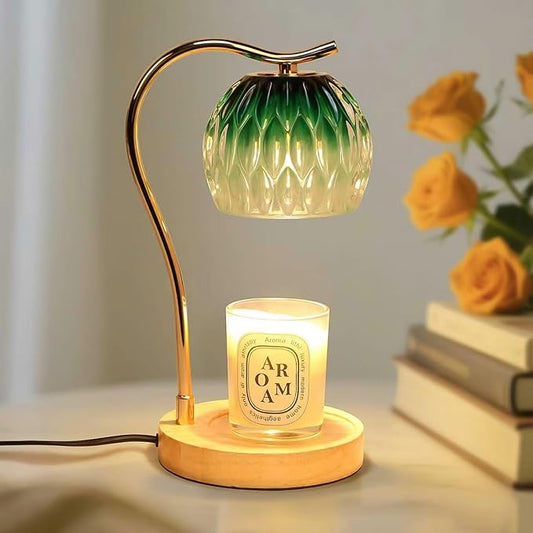 GEEZO Fragrance Candle Warmer Lamp,Electric Candle Warmer with Timer & Dimmer,Mom Christmas Birthday Gifts for Women, House Warming Gifts New Home Bedroom Decor