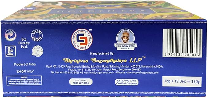 Golden Era Incense Sticks and Incense Stick Holder Bundle Insence Insense Satya