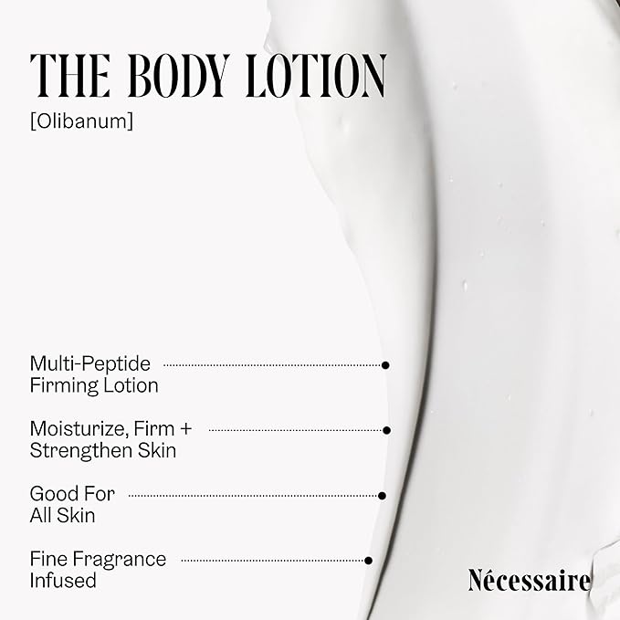 Nécessaire Body Essentials Set – Travel-Size Body Wash, Body Lotion + Deodorant | For Women + Men | Dermatologist-Tested. Hypoallergenic | Aluminum-Free Deodorant (Olibanum)