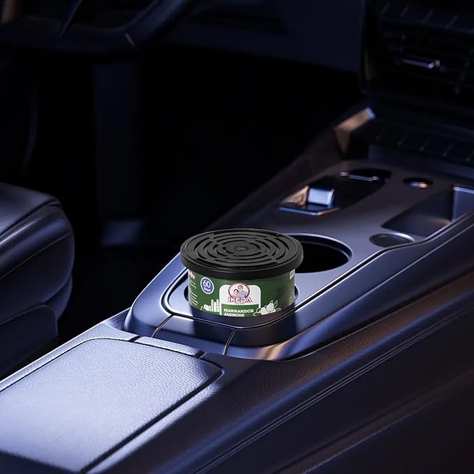 IKEDA Car Air Freshener & Car Odor Eliminator for Auto or Home,Office, 60 Days Long Lasting Scent Cans Freshener, 1.5 Oz Each, 4 Cans, Jasmine