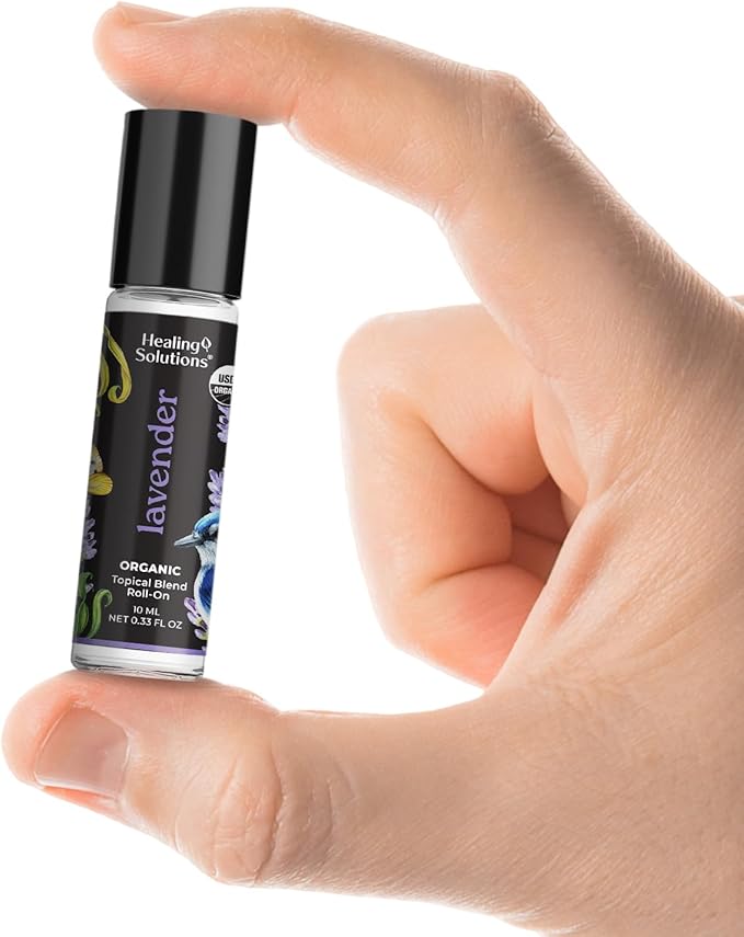 Healing Solutions – Lavender Essential Oil, Roll on Perfume, Essential Oil Roller – 10ml