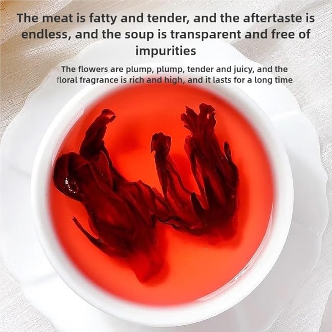 Hibiscus Tea Bags, 50 Teabags,105g,3.8Oz- Premium Hibiscus Flower Tea Bag - Cultivated From Yunnan - Non-GMO - Caffeine-free