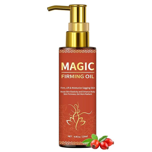 Magic Firming Oil Luxury Tightening Body Oil Full Body Use, Hydrate & Nourish Dry Skin, Fast-Absorbing and Non-Greasy with Sweet Almond Oil & Collagen for Women 3.38 oz