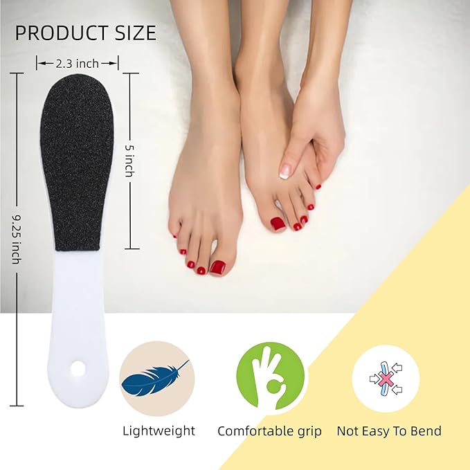 10 Pack Foot File, Professional Foot Callus Remover Sandpaper Pedicure Tools, Double Side Foot Scrubber, Sander for Dead Skin Foot Rasp Pedicure for Women Mother Family Manicure Beauty Shop Spa