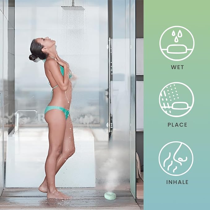 Shower Steamers Gift Set – 6 Aromatherapy Shower Bombs with Essential Oils – Natural Spa Fizzies for Women & Men – Self-Care Kit for Relaxation, Stress Relief & Home Spa – Bliss Collection