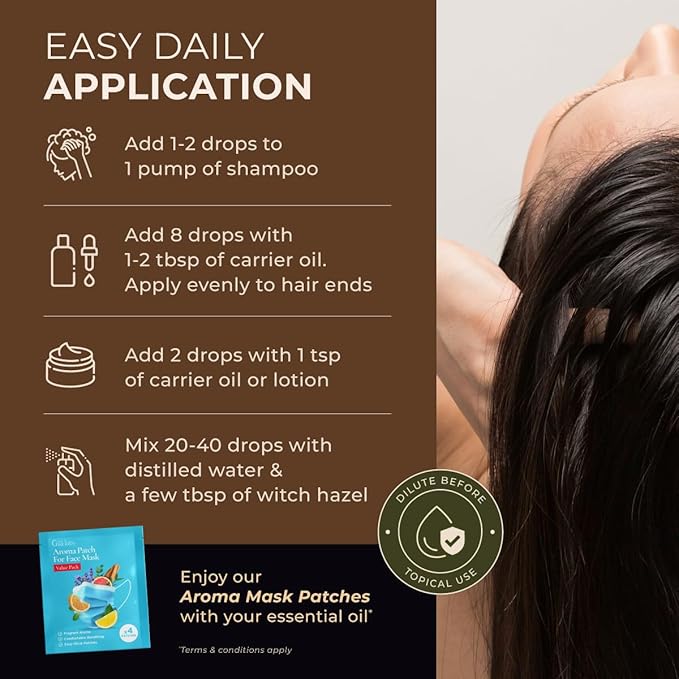 Gya Labs Peppermint Essential Oil - 4 Fl Oz - for Hair, Skin, Diffuser, Aromatherapy & DIY Candle Making Scent