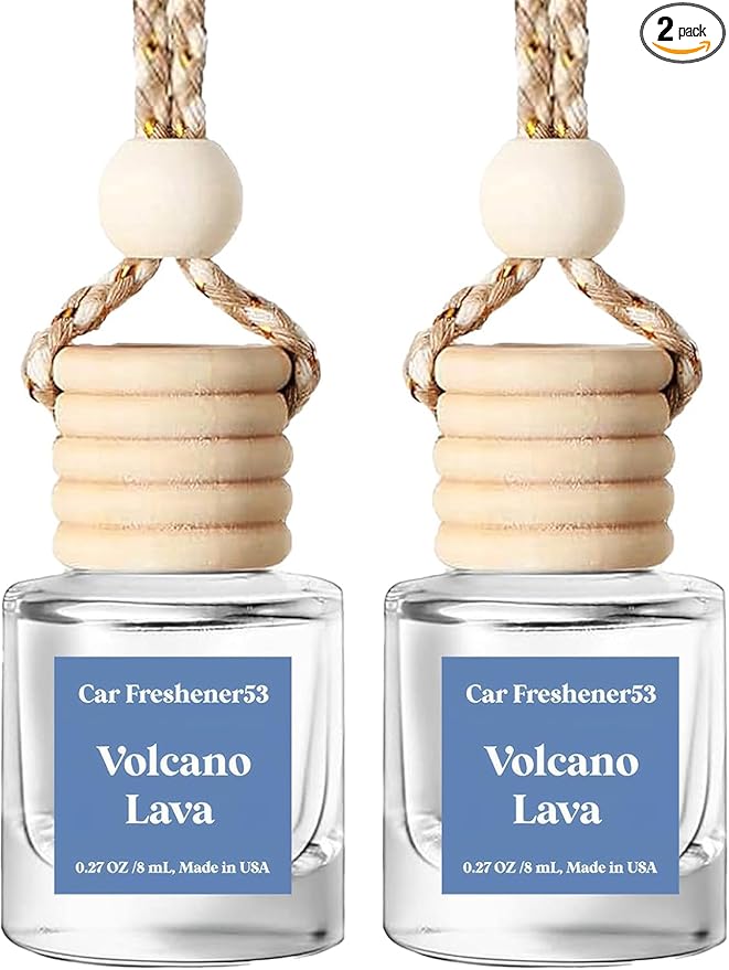 Car Air Freshener Diffuser 2 Pack Hanging, Car Air Freshener for Women 45+ days Long Lasting Fragrance Made in USA
