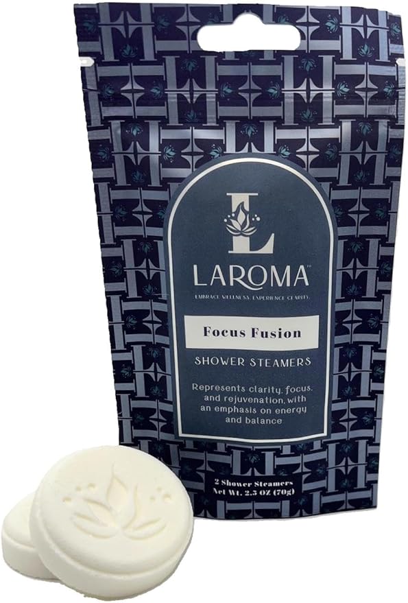 Laroma Shower Steamers, Hand-crafted in the USA, Focus Fusion, 6 Steamers