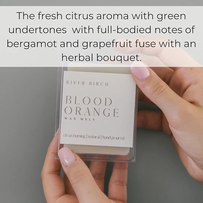 River Birch Candles Blood Orange 3-Pack Soy Wax Melts | Premium, All-Natural, Non-Toxic | 7.5 oz. Total | Cozy Relaxing Gifts for Home | Made in USA