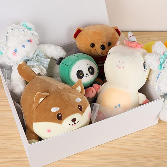 1 Pcs Matte White Extra Large Gift Box with Lid, 19x16x6 Inches, Hard Magnetic Giant Gift Boxes for Presents Clothes Robe Wedding Dress Sweater,Reusable Foldable Bridesmaid Proposal Box