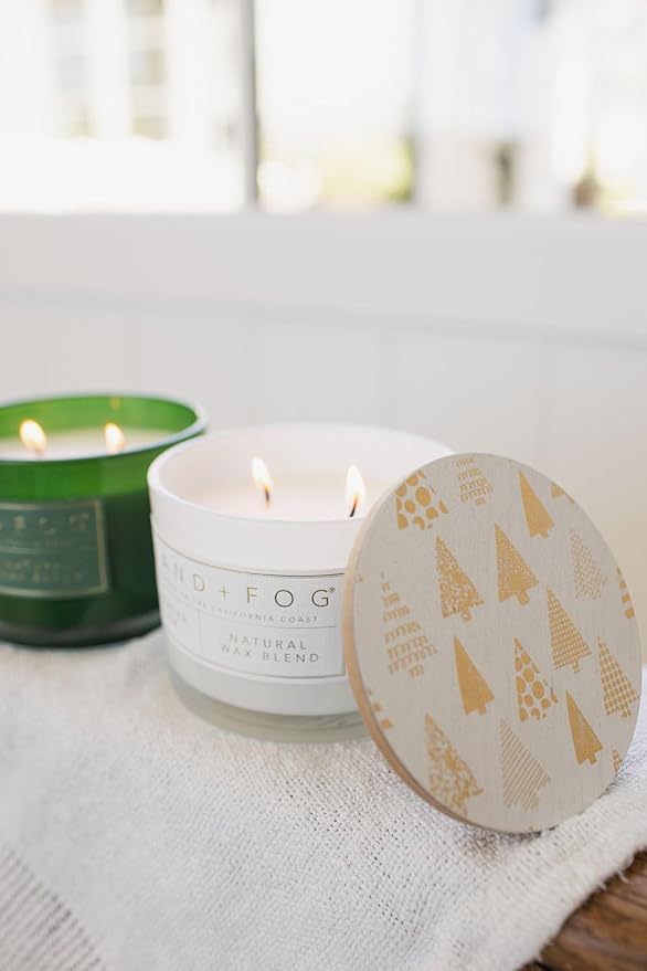 Sand + Fog - 12 Days of Christmas Candle Set - Winter Pine, Apple Cider, Cinnamon Noel, Balsam Cedar, Cinnamon Vanilla, Eucalyptus Fir, Frazier Fir, Golden Nutmeg, Holiday, Juniper Berry, Winter White