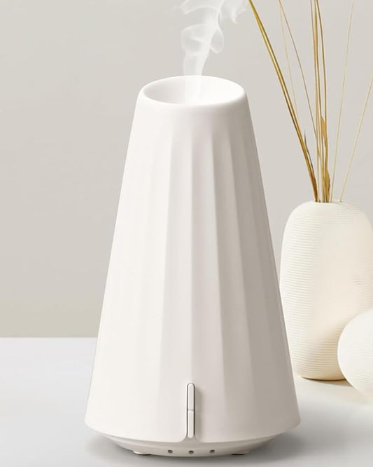 120ML Essential Oil Diffuser,Plastic USB-Power Aromatherapy Diffuser with 3 Timer Settings, Ultrasonic Quiet Operation, Sleep Helper & Dimmable Night Light for Large Room, Home, Office, Studio,Yoga