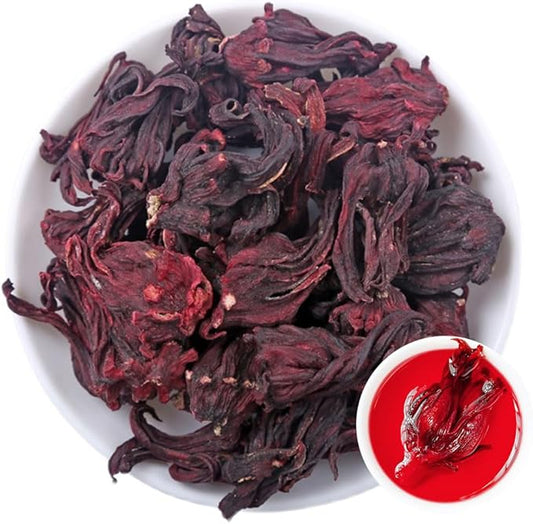 100% Roselle Hibiscus 50g/1.76oz Fresh, Non GMO Loose Leaf, Natural Dried Flowers Herbs for Soap Making, Syrup, Drinks, Baking, DIY Beauty, Sachets & Fresh Fragrance