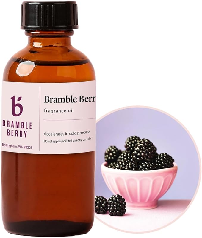 Bramble Berry Scented Fragrance Oil 2 oz | Long-Lasting Clean Aroma for Soap Making, Candle Crafting, Lotion, Bath Bombs, Wax Melts, Diffusers & Skincare | Vegan, Paraben & Phthalate Free, Skin Safe