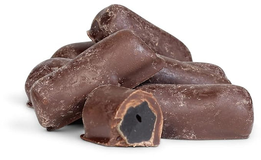 Chocolate Covered Black Licorice Bits by Its Delish, 10 lbs Bag Bulk | Black Licorice Bites Coated in Dark Chocolate Candy | Vegan, Non-dairy, Kosher Parve