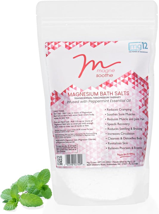 2.2lb MagneSoothe Peppermint Magnesium Bath Salt