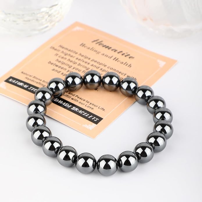 AD Beads 4mm6mm8mm10mm Handmade Bracelet - Natural Gemstone for Peace and Tranquility - Meditation, Yoga, Healing and Energy Gift for Unisex