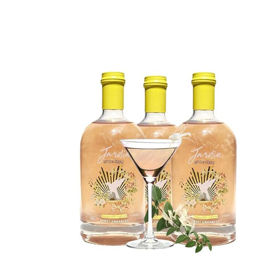 3 Pack Honeysuckle Infused Mixer for Cocktails and Mocktails, Sugar Free Syrup for Beverages, Non-Alcoholic Mixer, Shimmer, Signature Drinks, (25.4oz)