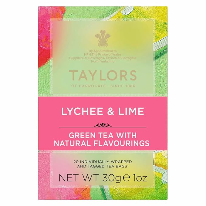 Taylors of Harrogate Lychee & Lime Green Tea, 20 Teabags