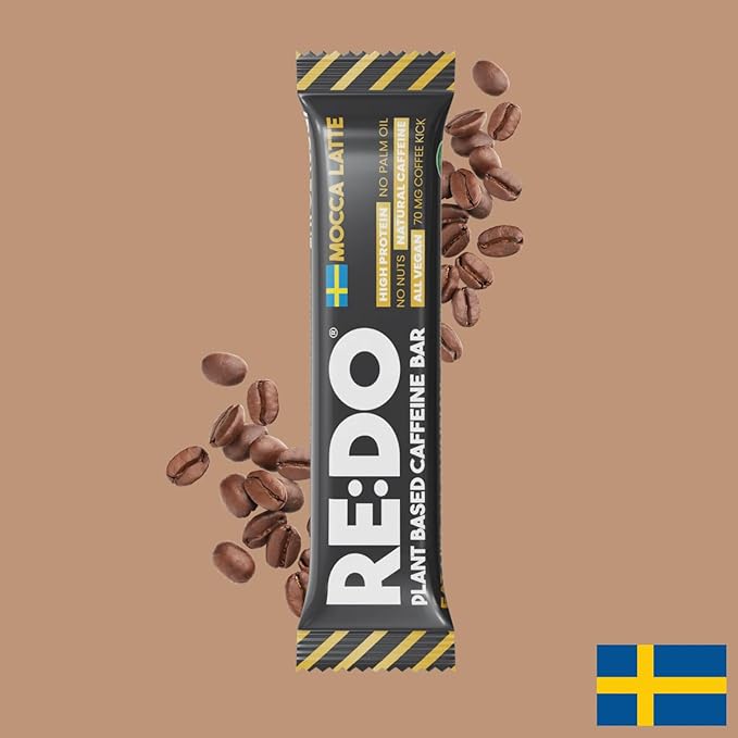 Re:Do Plant-Based Mocca Latte Protein Bars (9 Bars) 13g Vegan Protein, Dairy & Nut Free, No Palm Oil