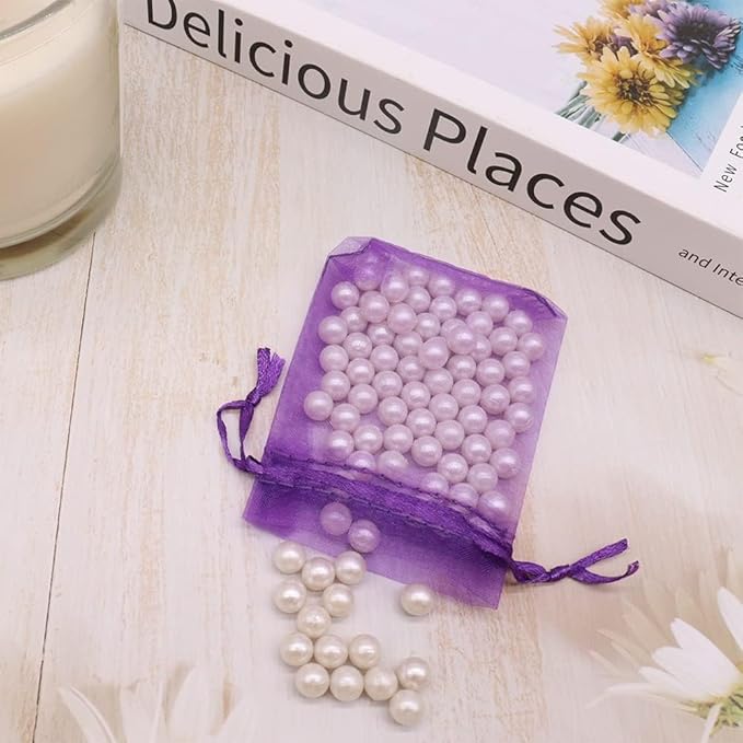 100 Pcs Organza Gift Bags Purple Small Jewelry Pouches Wedding Jewelry Bag 2x3 Inch Favour bags Lavender Bag for Wedding Birthday Party Christmas Candy Mesh Bags