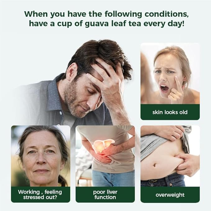 WOTIHA -Natural Guava Leaves Tea 120g. 60 Herbal Tea bags.100% Sourced from Natural Premium Origins.Non-GMO • Additive-Free • Caffeine-Freea