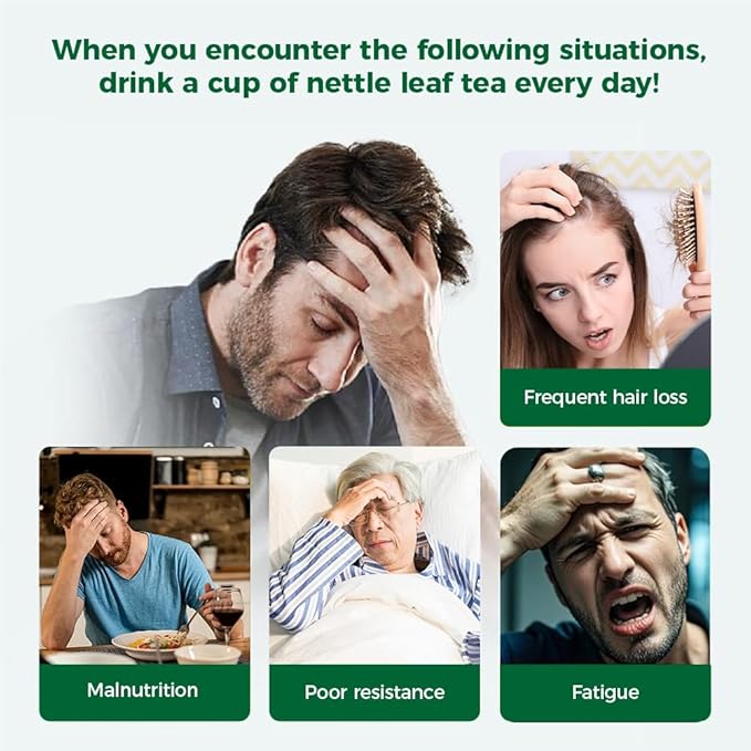 WOTIHA-Natural Nettle Leaf Tea 90g. 60 Herbal Tea Bags.Non-GMO • Additive-Free • Caffeine-Free