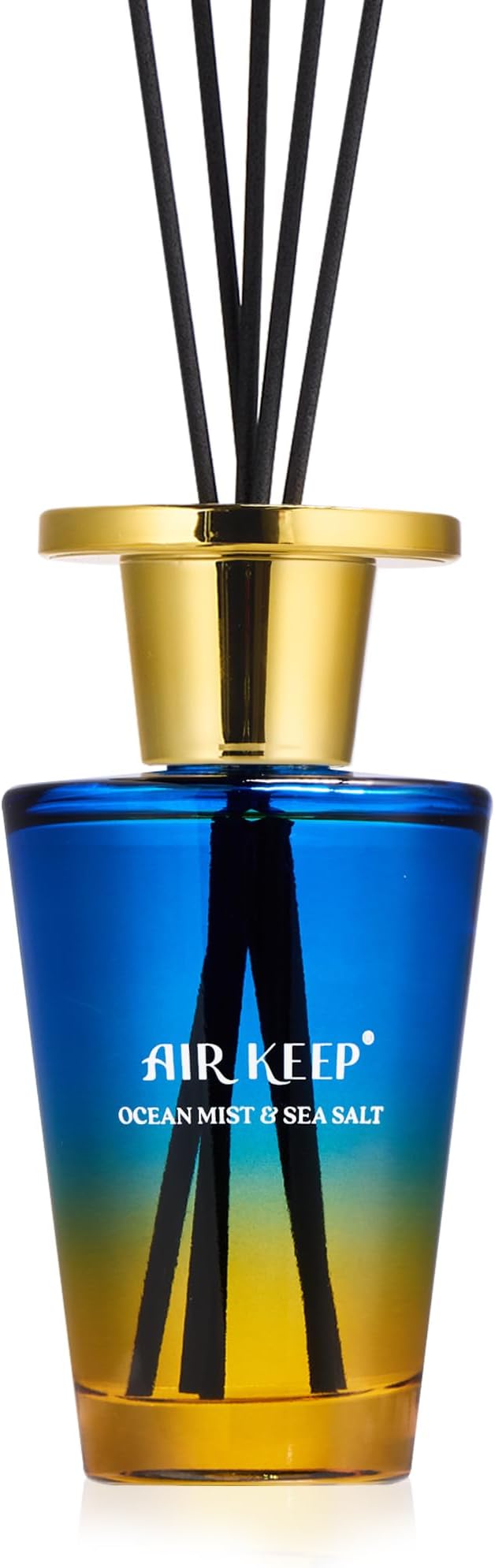 Airkeep Reed Diffuser Set 5.07 fl oz, Ocean Mist & Sea Salt Scent Diffuser with Sticks, Home Fragrance Oil for Bedroom, Bathroom, Office Decor