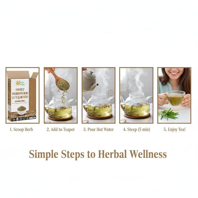 Herbs Botanica Sweet Wormwood Herb Tea Loose Leaf Artemisia Annua/Qinghao Sweet Annie Wormwood Loose Leaves Herbs Non GMO Dried 100% Guaranteed Authentic4 oz