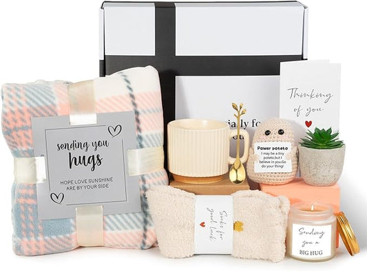 Self Care Gifts for Women, Inspirational Get Well Soon Gift Baskets for Women, Get Well Gifts Care Package for Woman After Surgery, Thinking of You Encouragement Surgery Recovery Gift for Woman