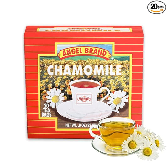 Angel Brand Chamomile Tea Bags, Chamomile Flower Tea for Relaxation & 20 bags