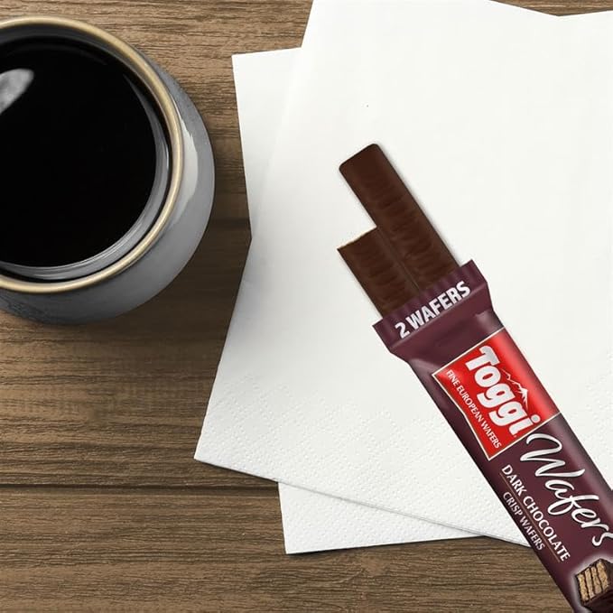 TOGGI Fine European Chocolate Wafers, Variety Snack Box, Milk Chocolate, Dark Chocolate, and Hazelnut (1.75 oz 9 Count)