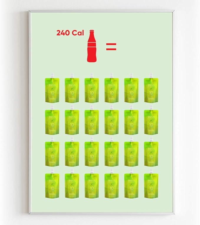 EVERYDAZE Essential C’s Konjac Jelly | Green Grape | Vegan Collagen Peptides and Vitamin C | Gluten Free, Sugar Free, Low Calorie | Healthy Drinkable Fruit Snack | 10 Pack Box Food Drink Pouch