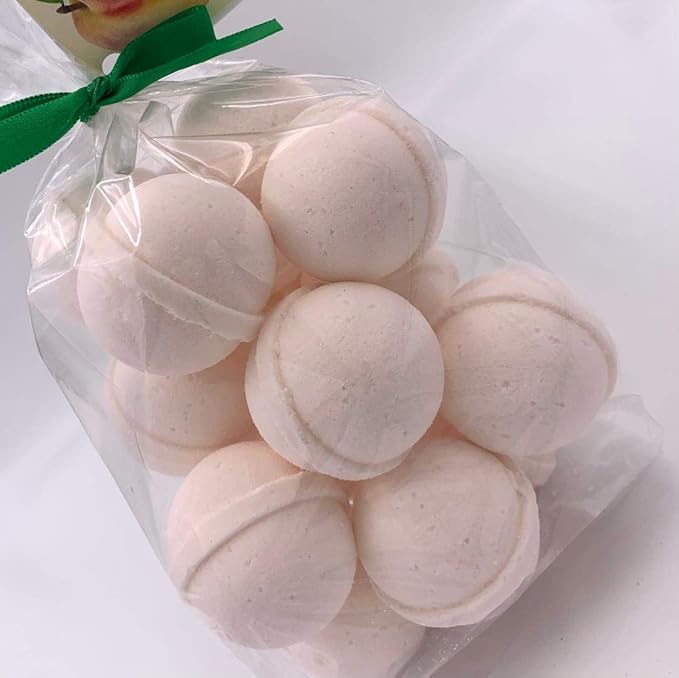 SpaPure CLEMENTINE LAVENDER Bath Bombs 14 Bath Fizzies, ultra-moisturizing bath melts, popular 1 oz (half round shape) made in USA with Shea Butter, Mango Butter - Great for Dry Skin