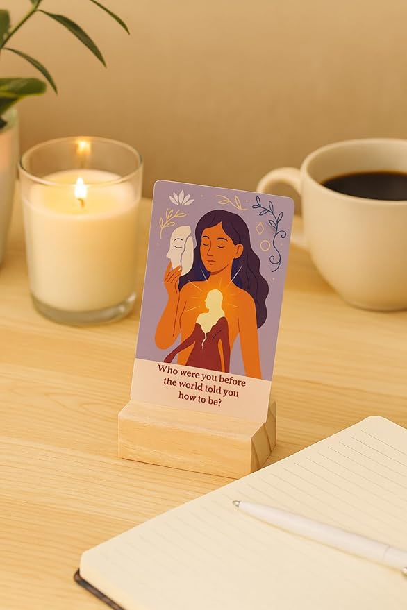 SHIMANY Daily Dopamine Affirmation Cards. 50 Positive Affirmation Cards for Women with Display Stan. Daily Motivational and Mindful Gift for Teens, Girls & Gen Z